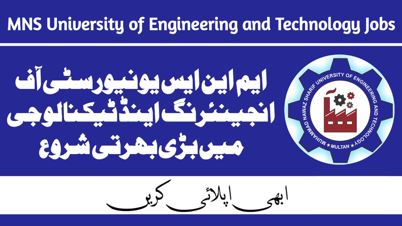 MNS University of Engineering and Technology Jobs