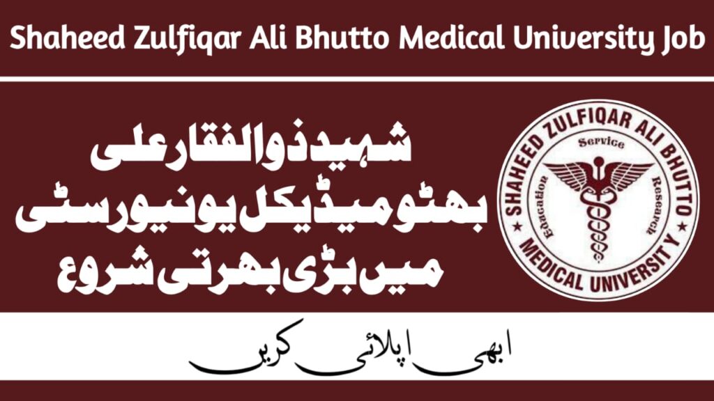 Shaheed Zulfiqar Ali Bhutto Medical University Job