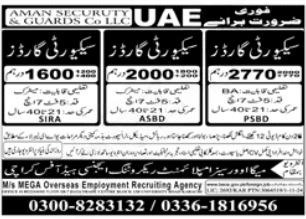 Mega Overseas Employment Recruiting Agency Management Jobs UAE-