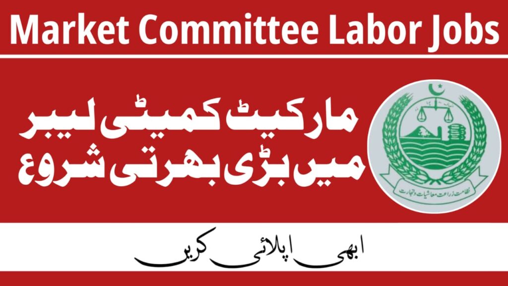 Market Committee Labor Jobs Dera Ghazi Khan 2024