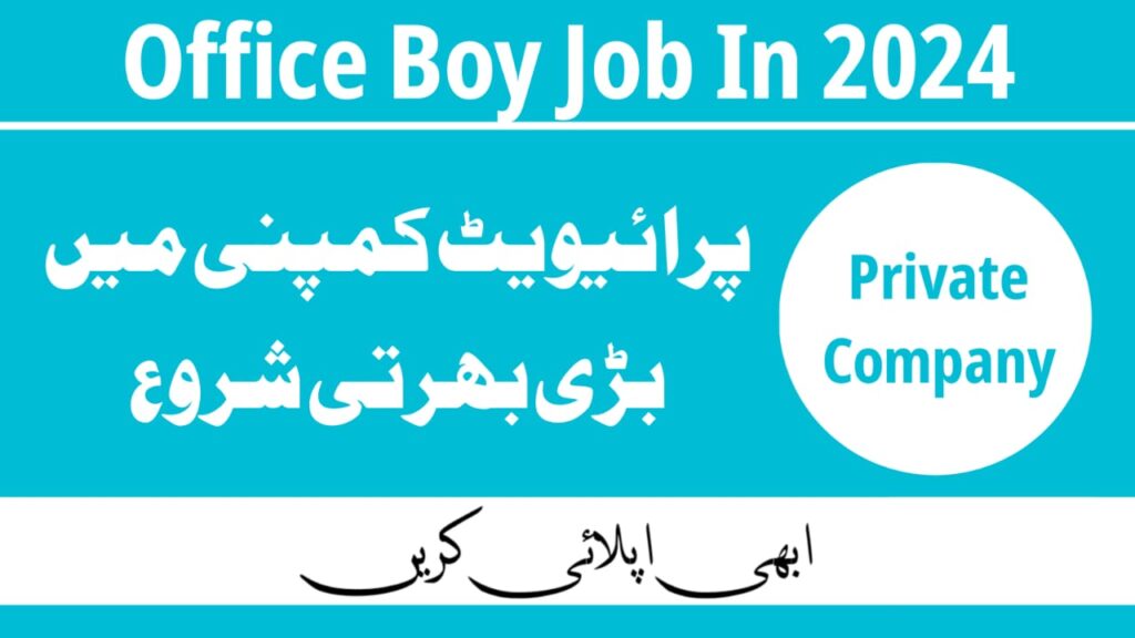 Office Boy Job